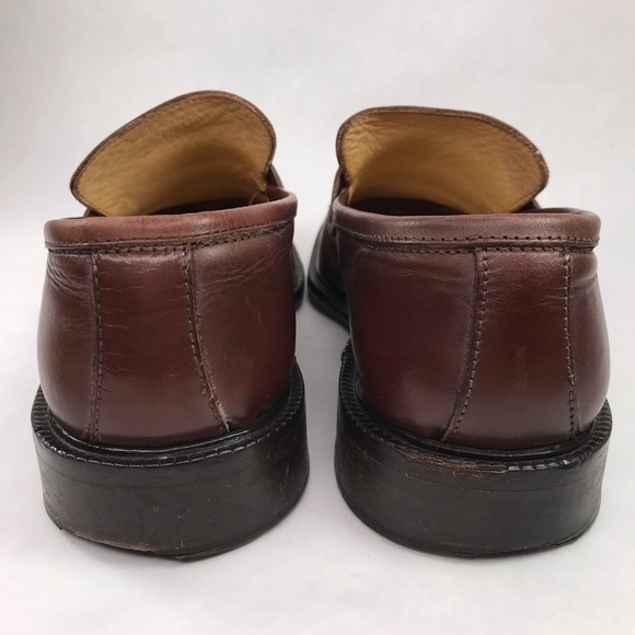 Coach Mens 8.5 Mackenzie Penny Loafers Shoes Brown Leather Italy - Picture 6 of 14